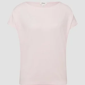 s.Oliver - Fließendes Jersey-Shirt mit überschnittenen Schultern - Farbe: Zartrosa