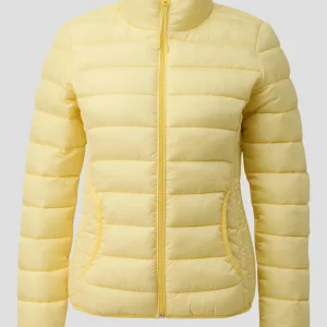 QS - Steppjacke mit Stehkragen - Farbe: Hellgelb