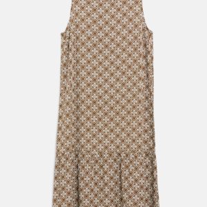 s.Oliver - Stufenkleid aus Viskose - Farbe: Braun