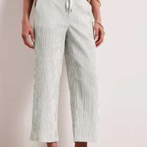 Street One - Wide Leg Hose im Loose Fit mit Streifen - Farbe: off white