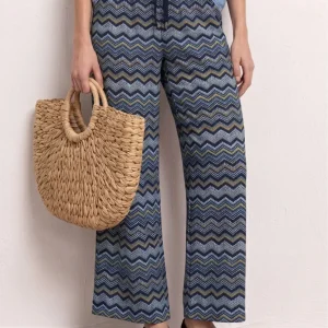 Street One - High Waist Wide Leg Hose im Loose Fit - Farbe: frozen wave
